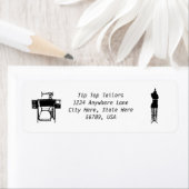 Étiquettes d'adresse de retour de Seamstress / tai (En situation)