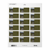 Étiquettes d'adresse de retour de sentier irlandai (Feuille entière)