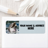 ÉTIQUETTES D'ADRESSE DE RETOUR DE SOURIS DOLPHIN (En situation)