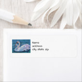 Étiquettes d'adresse de retour de Swan Lake (En situation)