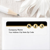 Étiquettes d'adresse de retour de thème Médicale (En situation)