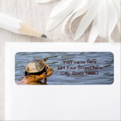 Étiquettes d'adresse de retour de tortue (En situation)