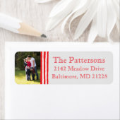 Étiquettes d'adresse de retour de vacances de la p (En situation)