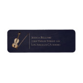 Étiquettes d'adresse de retour de violon (Devant)