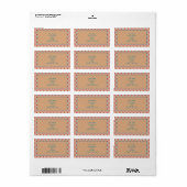 Étiquettes d'adresse de retour décoratives (Feuille entière)