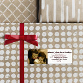 Étiquettes d'adresse de retour d'entreprise photo