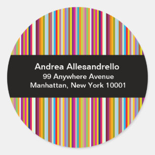 Étiquettes d'adresse de retour d'entreprise Sticke