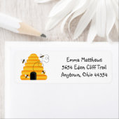 Étiquettes d'adresse de retour des abeilles (En situation)