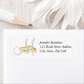 Étiquettes d'adresse de retour des anneaux de Mari (En situation)