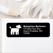 Étiquettes d'adresse de retour des canicules blanc (En situation)