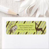 Étiquettes d'adresse de retour des cerfs et des di (En situation)