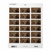 Étiquettes d'adresse de retour des charpentiers ru (Feuille entière)