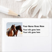 Étiquettes d'adresse de retour des chevaux (En situation)