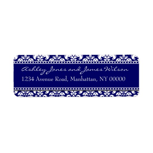 Étiquettes d'adresse de retour des Damas de la Mar (Devant)