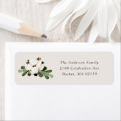 Étiquettes d'adresse de retour des fêtes du Sud (En situation)