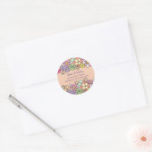 Étiquettes d'adresse de retour des fleurs de print (Enveloppe)
