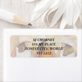 ÉTIQUETTES D'ADRESSE DE RETOUR DES FUN COWGIRLS (En situation)