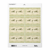 Étiquettes d'adresse de retour des grands Faire-pa (Feuille entière)