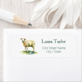 Étiquettes d'adresse de retour des moutons (En situation)