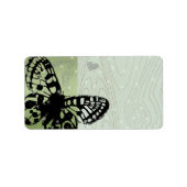 Étiquettes d'adresse de retour des papillons de No (Devant)