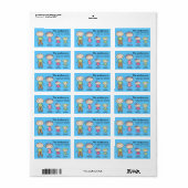 Étiquettes d'adresse de retour des Personnages en  (Feuille entière)