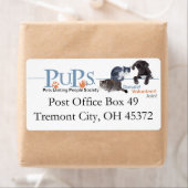 Étiquettes d'adresse de retour des PUP (En situation)