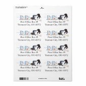 Étiquettes d'adresse de retour des PUP (Feuille entière)