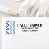 Étiquettes d'adresse de retour des tribus (En situation)