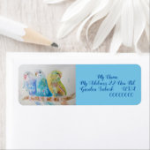 Étiquettes d'adresse de retour des trois bougies (En situation)