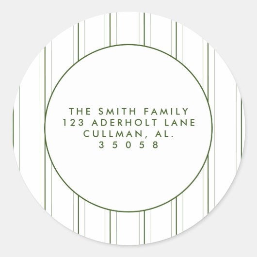 Étiquettes d'adresse de retour des vacances (Devant)