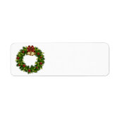 Étiquettes d'adresse de retour des vacances (Devant)