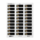 Étiquettes d'adresse de retour Desert Vista (Feuille entière)