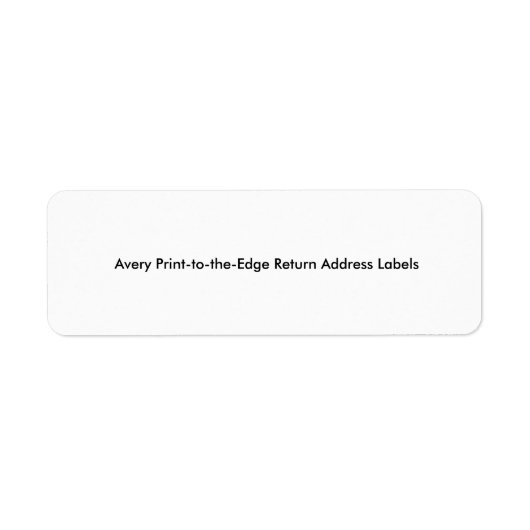 Étiquettes d'adresse de retour d'impression jusqu' (Devant)