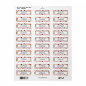 Étiquettes d'adresse de retour d'infirmière (Feuille entière)