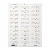 Étiquettes d'adresse de retour d'inséparables sur (Feuille entière)