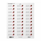 Étiquettes d'adresse de retour Diva (Feuille entière)