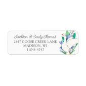 Étiquettes d'adresse de retour d'oie idiote (Devant)