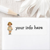 ÉTIQUETTES D'ADRESSE DE RETOUR DOLLY DINGLE (En situation)