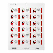 Étiquettes d'adresse de retour du Baby shower de s (Feuille entière)