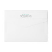 Étiquettes d'adresse de retour du Baby shower-para (Dos)