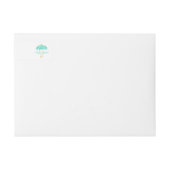 Étiquettes d'adresse de retour du Baby shower-para (Devant)