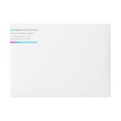 Étiquettes d'adresse de retour du bat mitzvah | Vi (Devant)