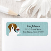 Étiquettes d'adresse de retour du beagle (En situation)