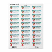 Étiquettes d'adresse de retour du beagle (Feuille entière)