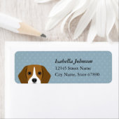 Étiquettes d'adresse de retour du beagle (En situation)