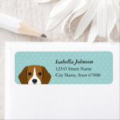 Étiquettes d'adresse de retour du beagle (En situation)