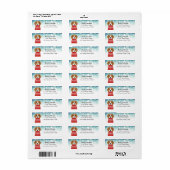 Étiquettes d'adresse de retour du beagle (Feuille entière)