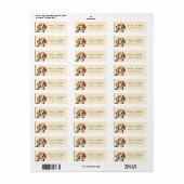 Étiquettes d'adresse de retour du beagle (Feuille entière)