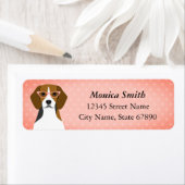 Étiquettes d'adresse de retour du beagle (En situation)