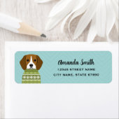 Étiquettes d'adresse de retour du beagle (En situation)